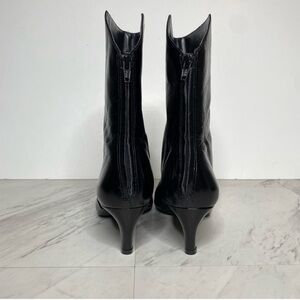 Vince Camuto Quindele Black Leather Pointy Toe Boot 8 1/2 M